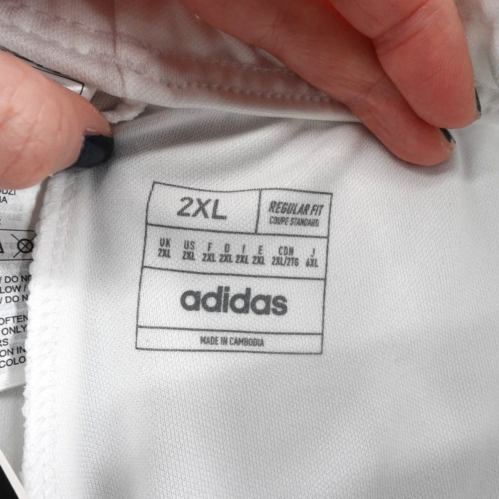Adidas Tiro 24 Training Pants Mens 2XL White Black Soccer Joggers IV7268 NEW